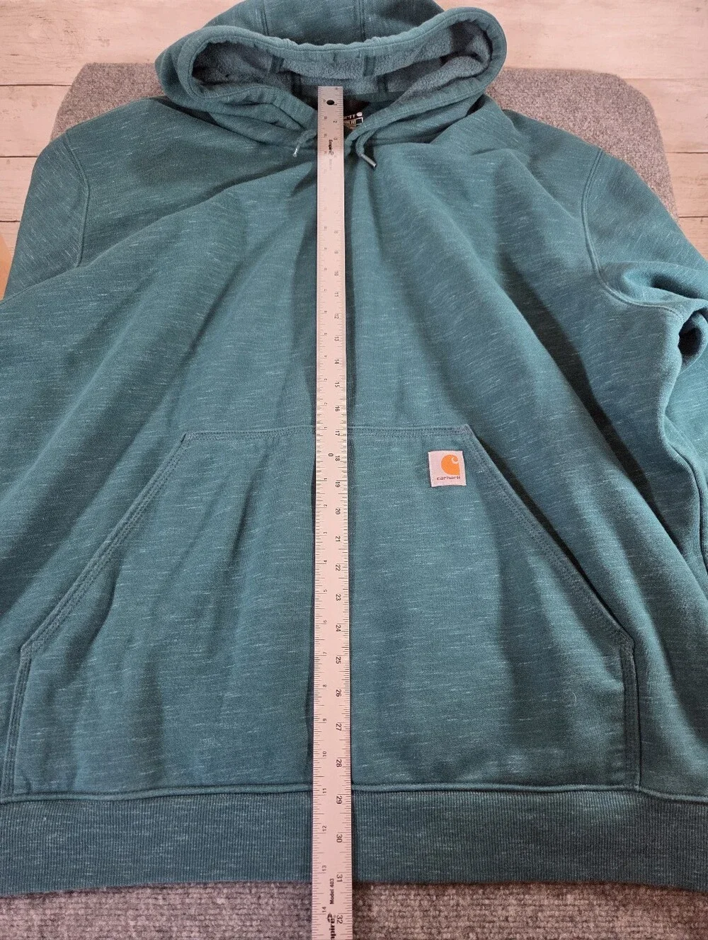 Carhartt Men’s 4XL Loose Fit Hoodie Teal Green Pullover Sweatshirt K288 H67